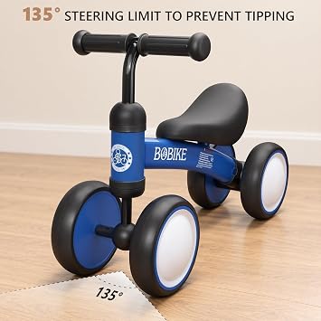 Bobike Baby Balance Bike Toys for 12-36 Months Kids Toy Boy and Girls Gifts Toddler Best First Birthday Gift Children Walker No Pedal Infant 4 Wheels Bicycle
