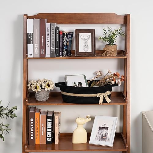 Miniatura 45 de CHICVITA Cesta de almacenamiento pequeña para regalos vacía, bonita canasta decorativa para sala de estar, cesta de regalo de bebé para guardería