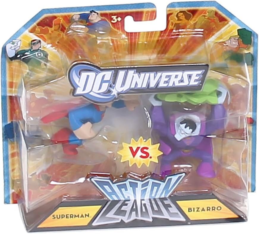 Mattel DC Universe Action League Superman vs. Bizarro 3-Inch Mini Figures