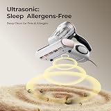 JIGOO J300 Vacuum Cleaner Mattress: Anti-Dust Mite and Pet Hair, Intelligent Sensor and UV Lamp, 500W for Bed and Sofa, Eliminates Allergens - 4