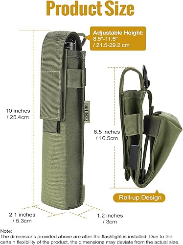 Miniatura 2 de OneTigris X-Sheath - Funda multiusos para herramientas con capacidad ajustable para sostener linterna, martillo