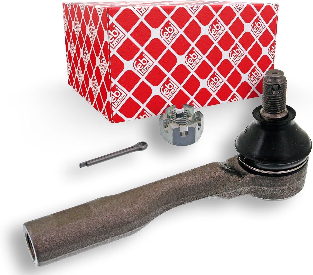 febi bilstein 43151 tie rod end with castle nut and split-pin (front axle right) - Pack of 1