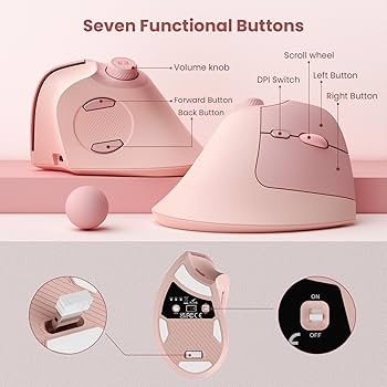 Amazon.com: seenda Ergonomic Mouse Rechargeable, USB+Dual