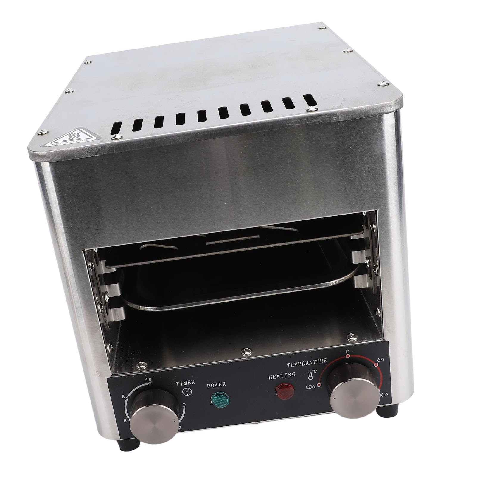 Commercial Steak Grill 1700W - Bezdymny grill elektryczny na steki/pizzę/ciasto | Pełna automatyczna kontrola temperatury | 800 ℃ Piekarnik o wysokim cieple