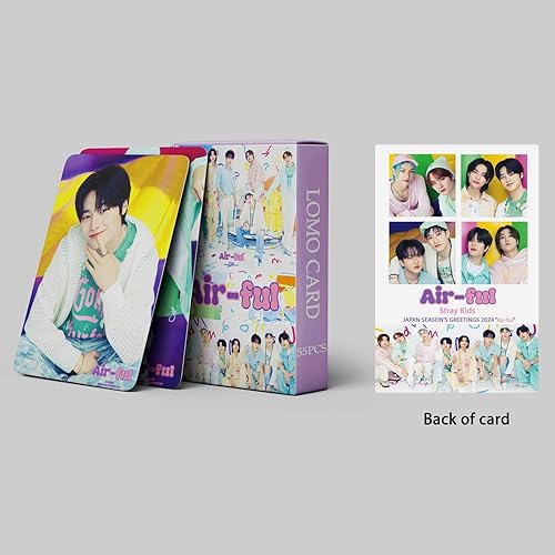 Miniatura 8 de Tarjeta fotográfica para niños callejeros, 55 unidades, tarjeta Lomo para niños callejeros, tarjetas fotográficas callejeras, regalo Hyunjin,