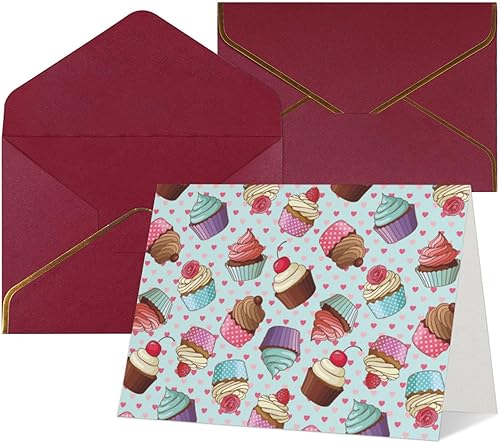 Miniatura 9 de MQGMZ Tarjeta de felicitación de papel de perlas de agradecimiento en blanco clásico con sobres, tarjeta de felicitación de papel perla