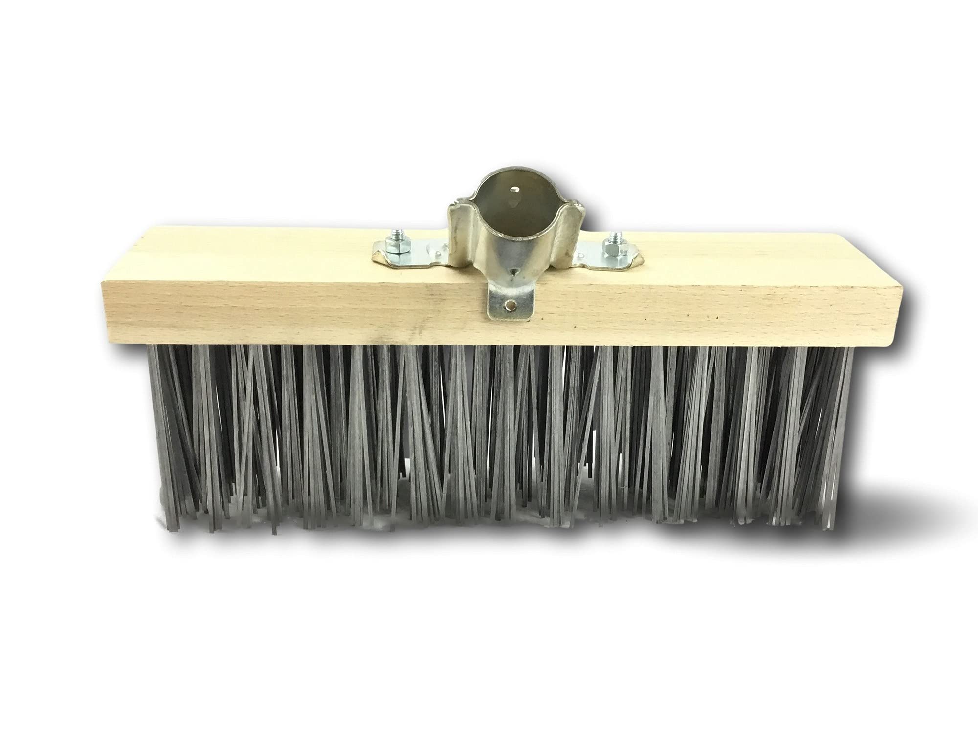 Mop falbany 30 cm | bez rękawów | wypełnienie ze stali hartowanej, zamiatanie zewnętrzne, taras do układania Garage Atelier | Podeszwa drewniana, metalowa tuleja śrubowa Ø 28 mm | Kibros 318P30