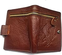 Vista 149 de Hombres Cool Eagle Wolf Caballo Totem Cuero Vaca Vertical Cartera Cremallera Multi-tarjeta Titular, Tótem de caballo, Minimalista