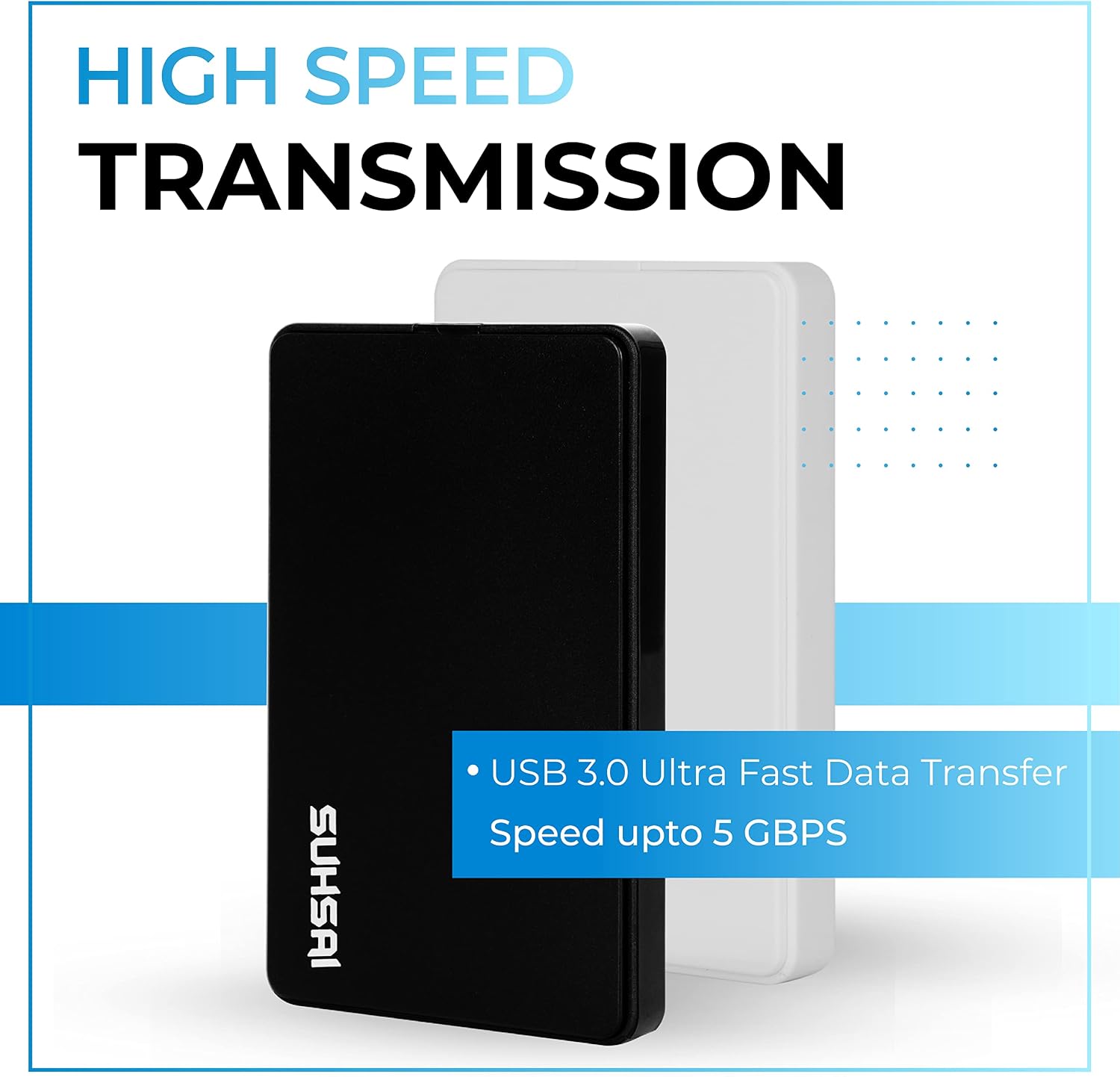 Portable External Hard Drive 160Gb USB 3.0 High-speed data transfer 2.5 Inches HDD Storage expansion & Backup Drive Compatible with Computer, Laptops, gaming accessories, Xbox, PS4, PS5 (Black)