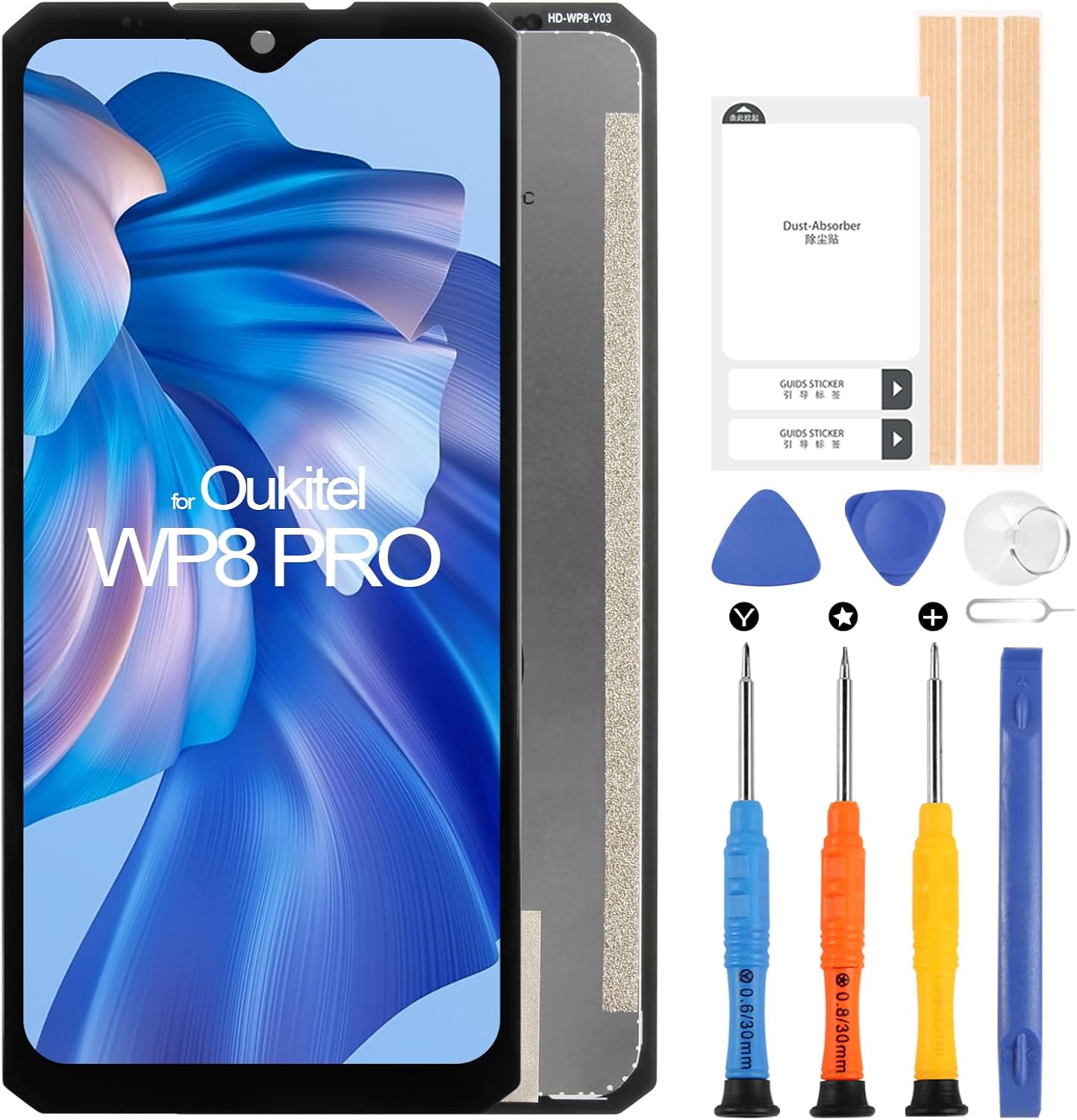 Écran Tactile LCD De Rechange Pour Oukitel WP8 Pro - Avec Outils Et Adhésif - Kit Réparation