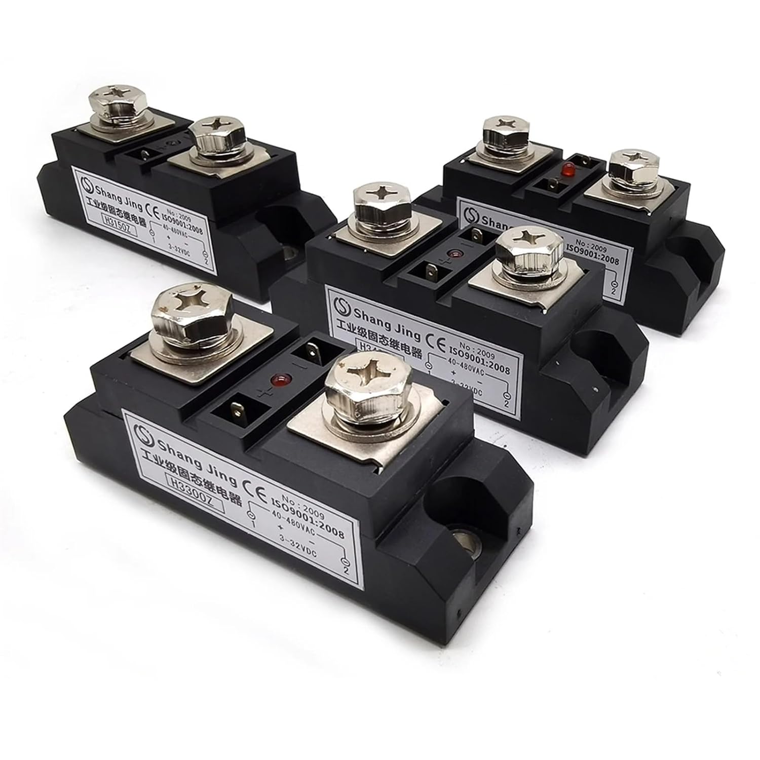 Outline 94 * 34 * 32.5mm 200A high Current Ratting Input 3~32VDC Output 35~480VAC(DC-AC) SSR high end Solid State Relay