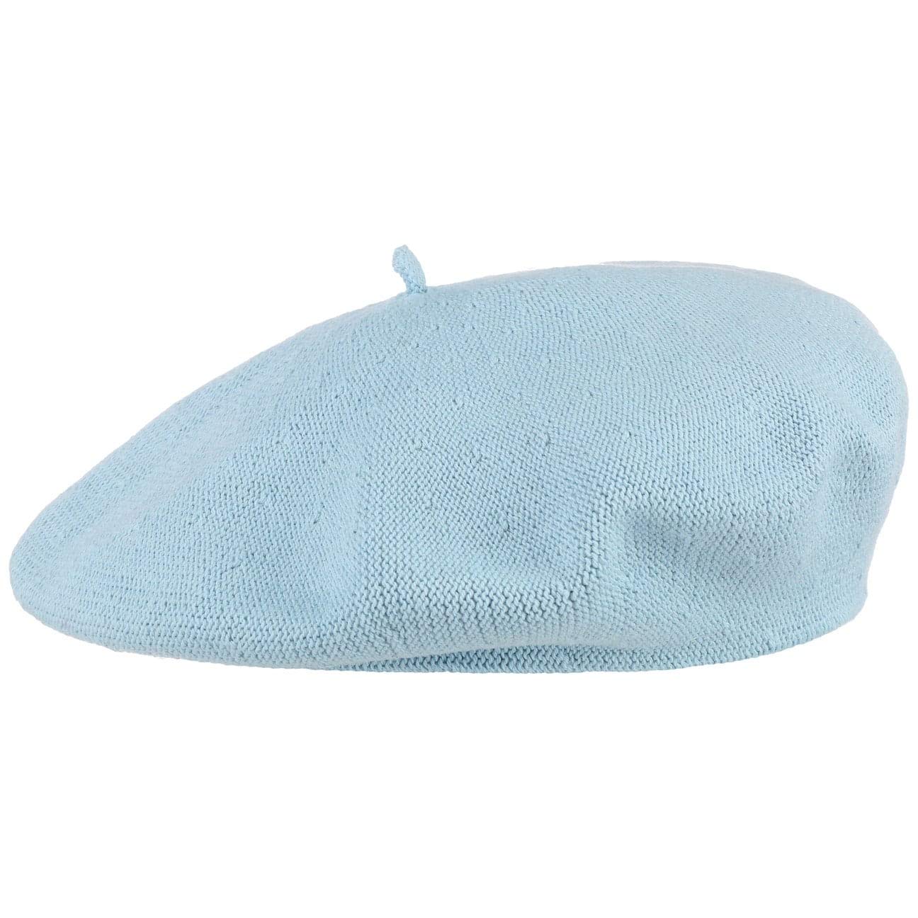 Lipodo Bay of Biscay Cotton Beret Women - Made of 100% Cotton - French hat for Spring/Summer - Artist hat Light Blue
