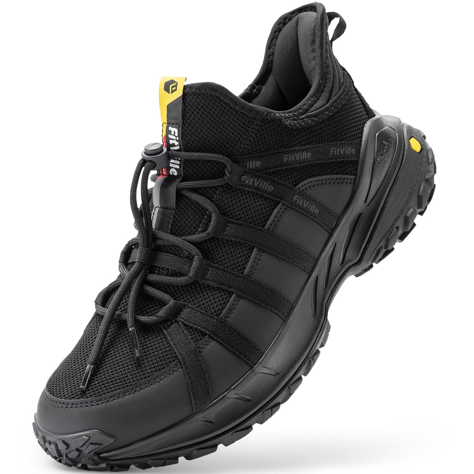 FitVille Scarpe da Escursionismo Uomo Extra Large Sneaker Trekking Uomo Traspiranti Scarpe da Camminata Antiscivolo per Outdoor Multisport