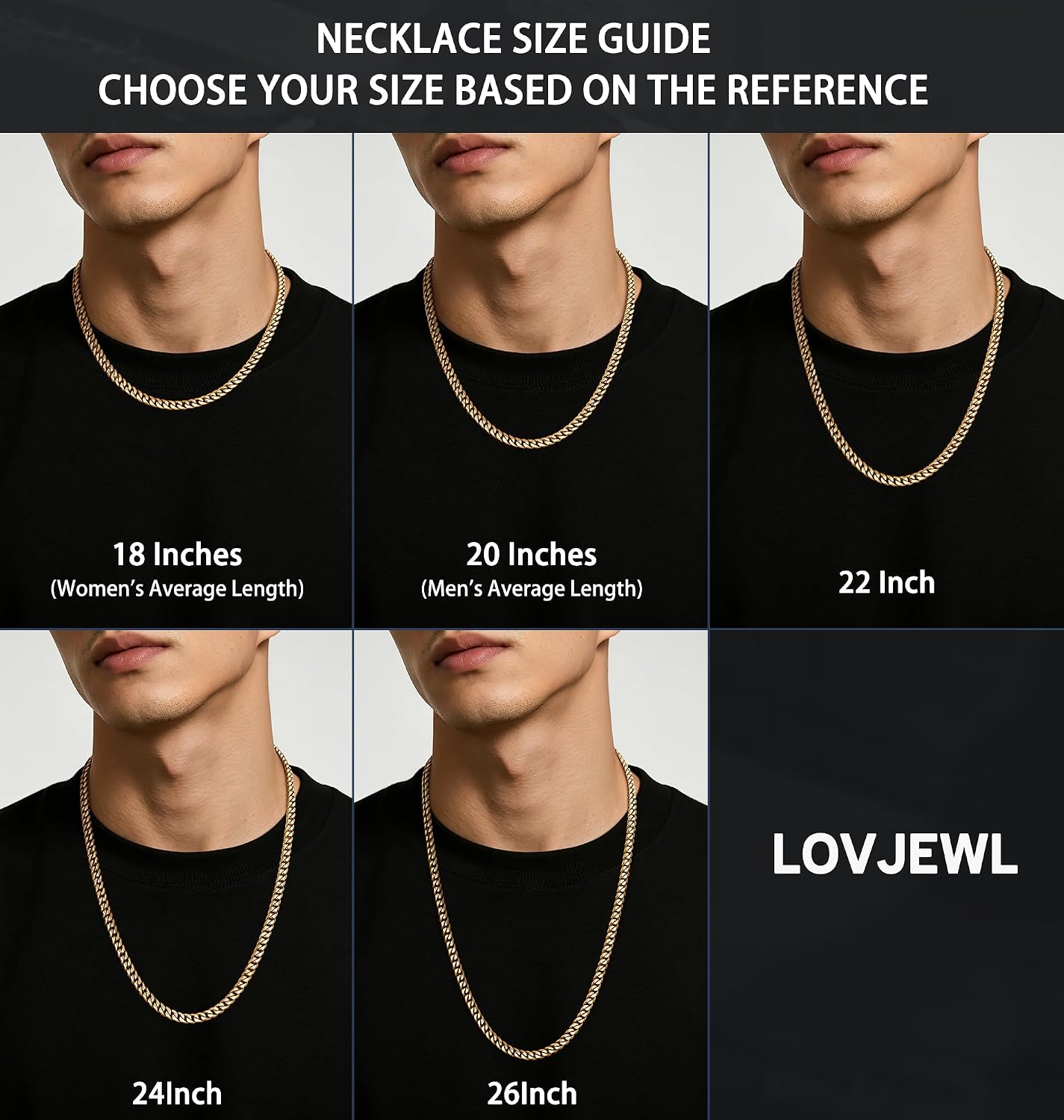 18K Gold Plated Cuban Link Chain Necklace thumbnail 4