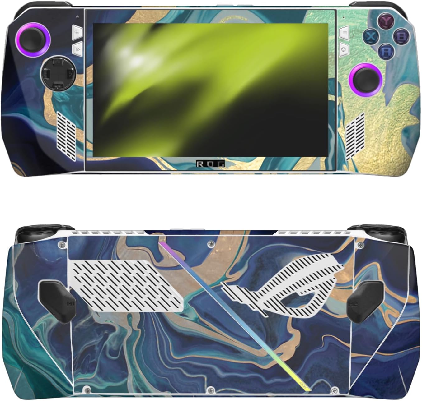 Head Case Designs Officially Licensed Monika Strigel Indigo Art Mix Vinyl Sticker Skin Decal Cover Compatible with Asus ROG Ally