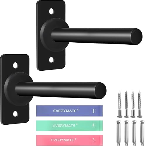 EVERYMATE Weight Plate Holder, Wall Mounted Weight Rack Storage for Olympic Weight Plate,Home Gym Organizer