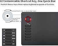 Vista 3 de VEIKK A15Pro - Tableta de dibujo gráfico de 10 x 6 pulgadas, tableta digital con 12 teclas de acceso directo, 1 marcación rápida y lápiz capacitivo