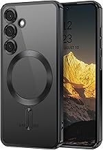 DUEDUE Samsung S24 Case, Magnetic Case for Samsung S24/ S25 6.2 Inches [Compatible with Mag-Safe] Ultra-Thin Wireless Charging Military Grade Protection Anti-scratch, Black