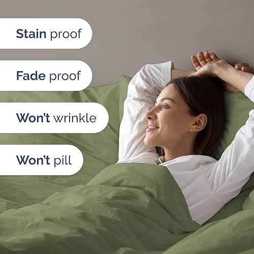 Miniatura 64 de Juego de funda de edredón tamaño King – Funda de edredón extra suave tamaño King de 104 x 90 pulgadas con 2 fundas de almohada – Lujo de hotel, 01