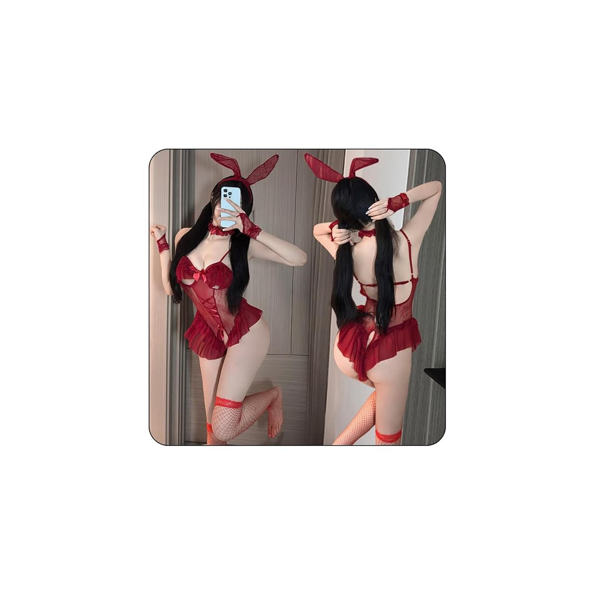 バニーガール レオタード セクシー コスプレ ホワイト シースルー うさぎ うさ耳 背中あき 過激 エッチ エロい バニー 衣装 下着 ランジェリー オープンクロッチ 尻尾付き かわいい レディース 袖なし ストッキング付き