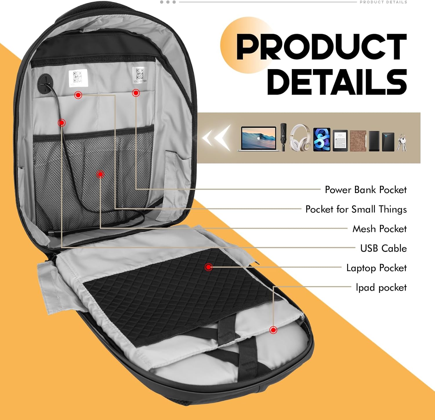 Led Backpack with Programmable Screen,Laptop Backpack with APP Control,17 inch Waterproof Led Bookbag,Travel, Motorcycle Bag,Scooter Backpack,Black(Power Bank Not Included)