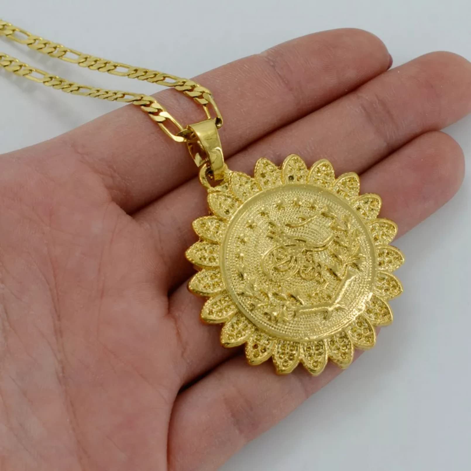 Necklace Pendant Jewellery Turkish Coin Necklace for Women Me Arab