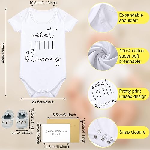 Miniatura 3 de Berlune Juego de 6 anuncios de embarazo para papá, bebé, zapatos de bebé, letrero de madera para embarazo, tarjeta de revelación, sobre sorpresa,