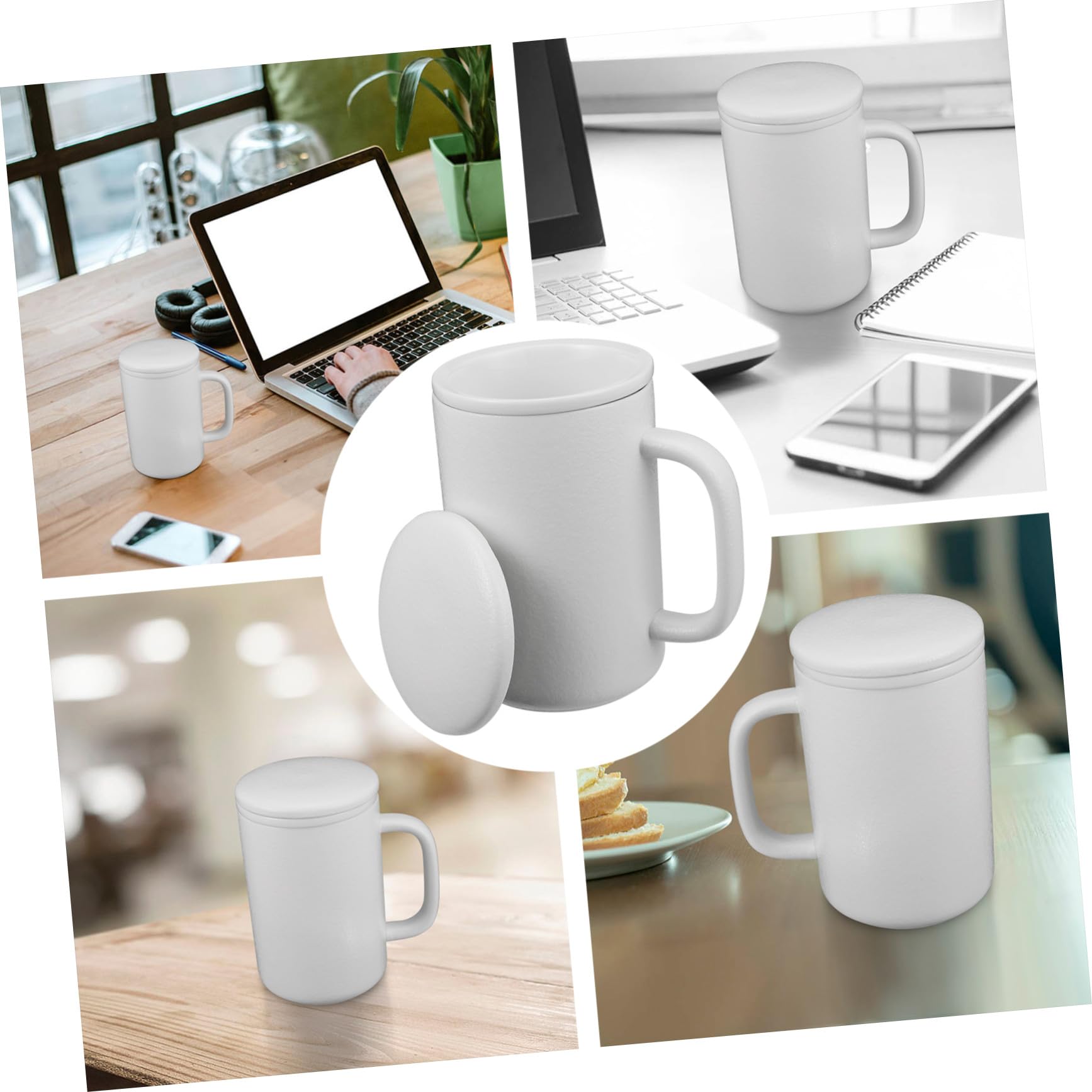 TOYANDONA Taza de con Filtro y Tapa para Infusión de Té Diseño Delicado para Oficina y Hogar Práctica y Elegante