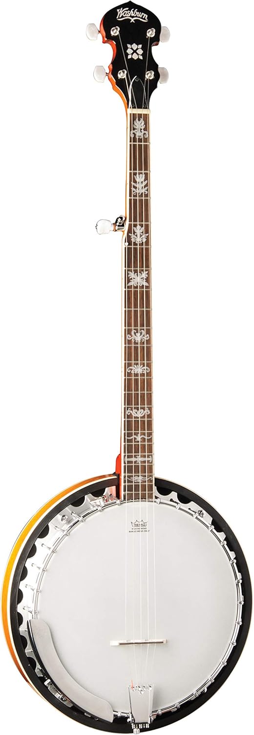 Washburn B10 5-String Banjo, Sunburst Gloss Finish