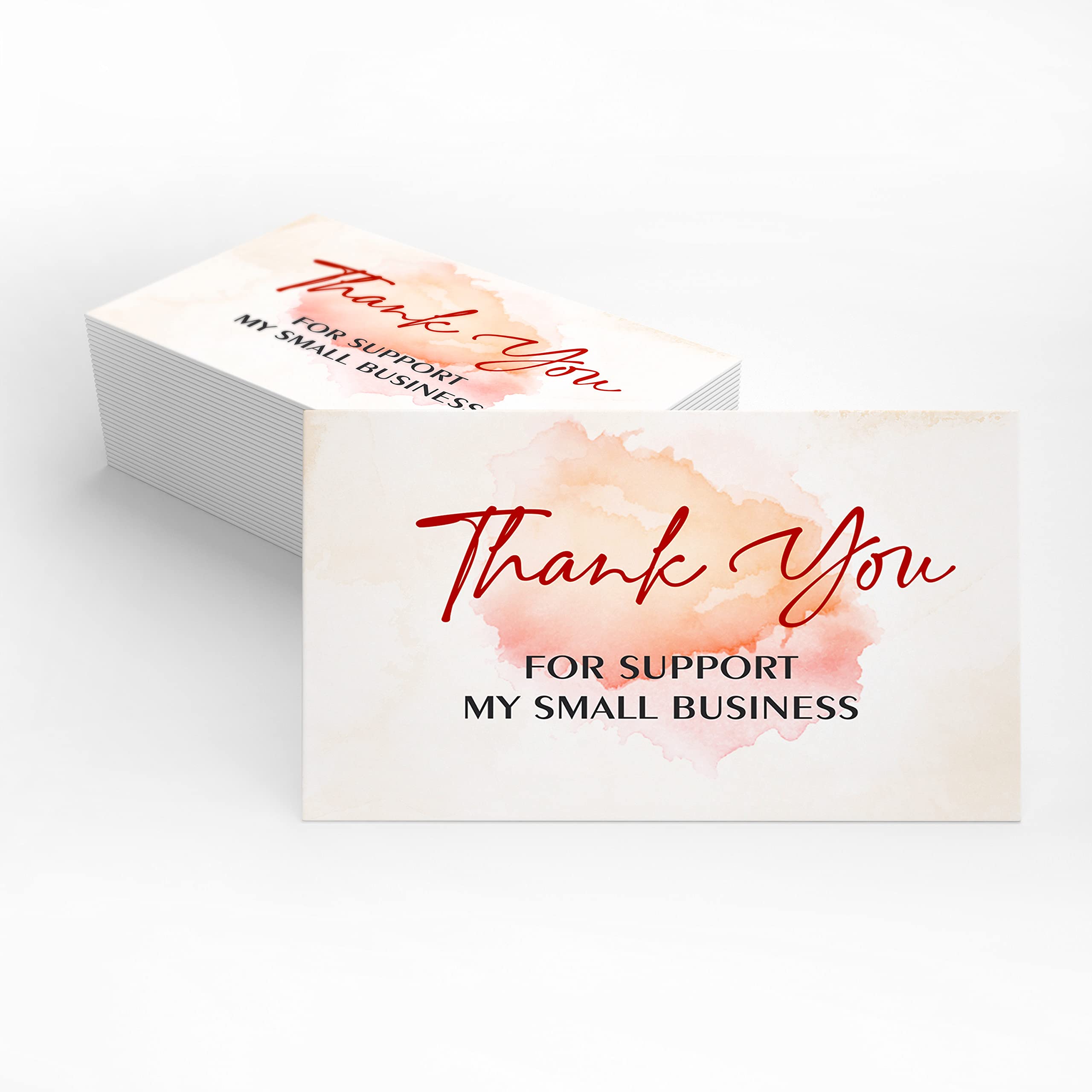 Clickedin - 50 Pieces Thank You Greeting Card Tags for Greet Buyers
