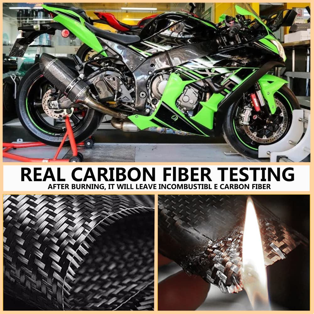 HEINMO Kawa' Ninj' ZX10R 2011-2023 için karbon fiber arka çamurluk