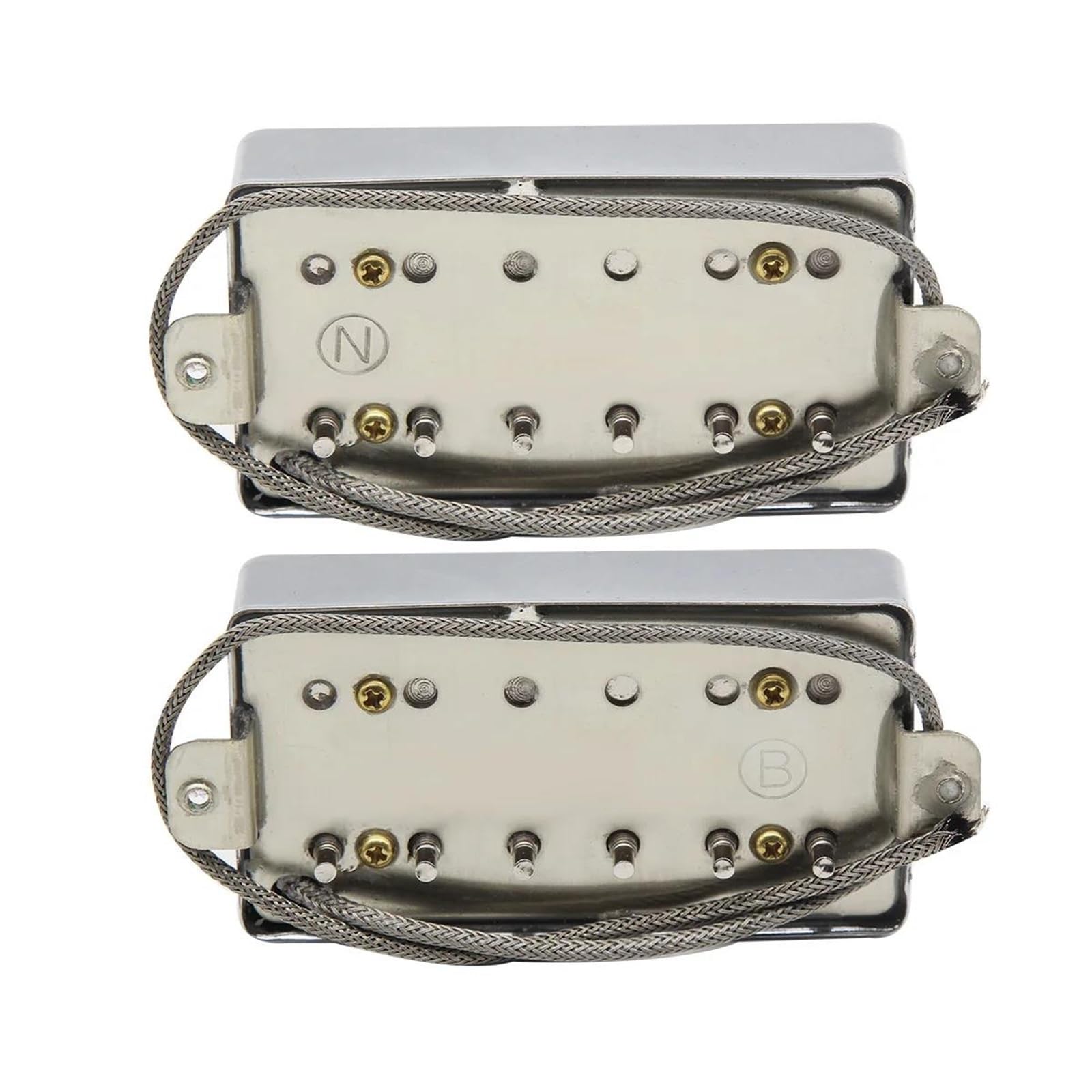 Pastilla De Guitarra Eléctrica Profesional Juego De Pastillas De Guitarra Profesional | Juego cromado de pastillas de guitarra Humbucker Alnico 5 LP piezas de guitarra
