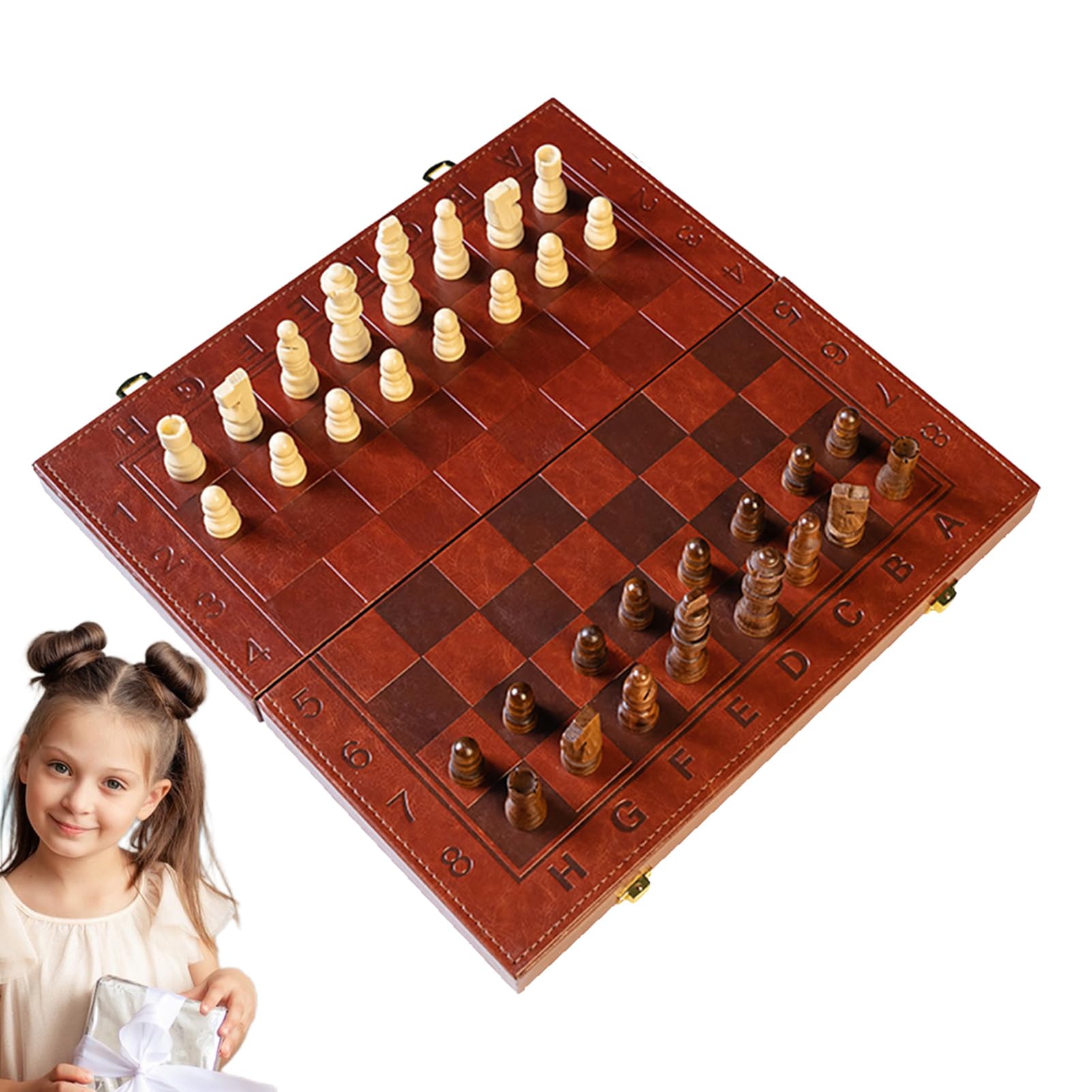 di scacchi magnetici, scacchi in legno - Set di scacchi da | viaggio Parti di scacchi magnetici, da tavolo strategico, scacchi portatili per scuola, campeggio, principianti e