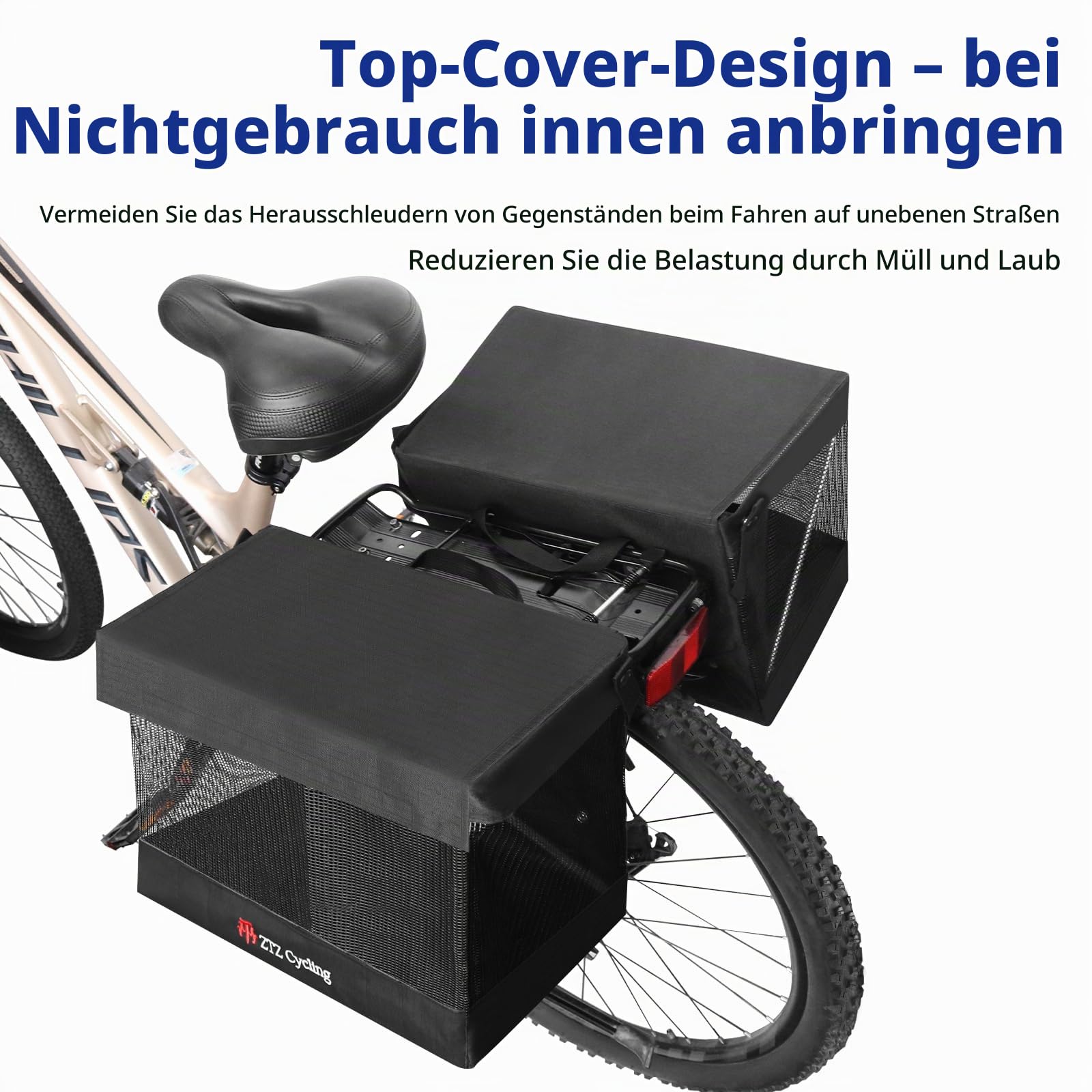 gepäcktasche für klapprad Bromlbe Fahrradtaschen Gepäckträger Doppelt, Schwarz Fahrradkorb Hinten, 48L Großer Fahrrad Gepäckträgertasche, Fahrradtasche Gepäckträger für E-Bike MTB Rennrad Sport & Freizeit Assembly of general planetary R-E1216 Color:Black Linen