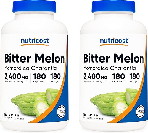Miniatura 1 de Nutricost Melón Amargo 0.02 oz, 180Cápsulas, 1