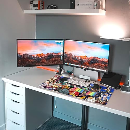 Miniatura 6 de Alfombrilla de mouse de personajes de anime para computadora, alfombrilla de mouse grande para juegos de anime, alfombrilla de goma antideslizante