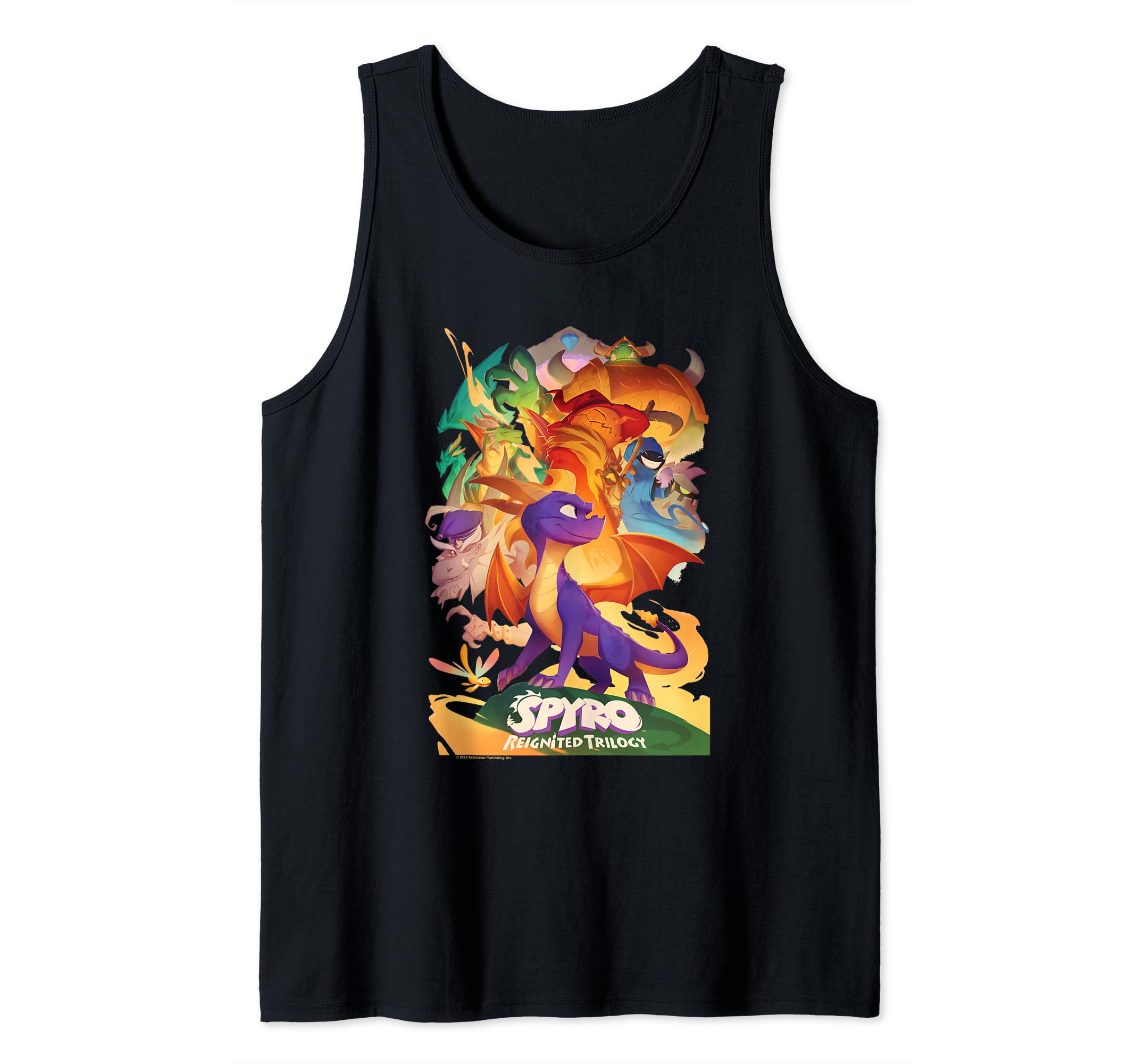 Spyro Reignited Trilogy Mighty Dragon Warrior Game Poster Tank Top