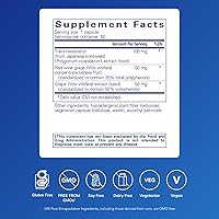 Vista 2 de Pure Encapsulations Resveratrol EXTRA - 100 mg de trans-resveratrol - Para una función celular y cardiovascular saludable* - Suplemento