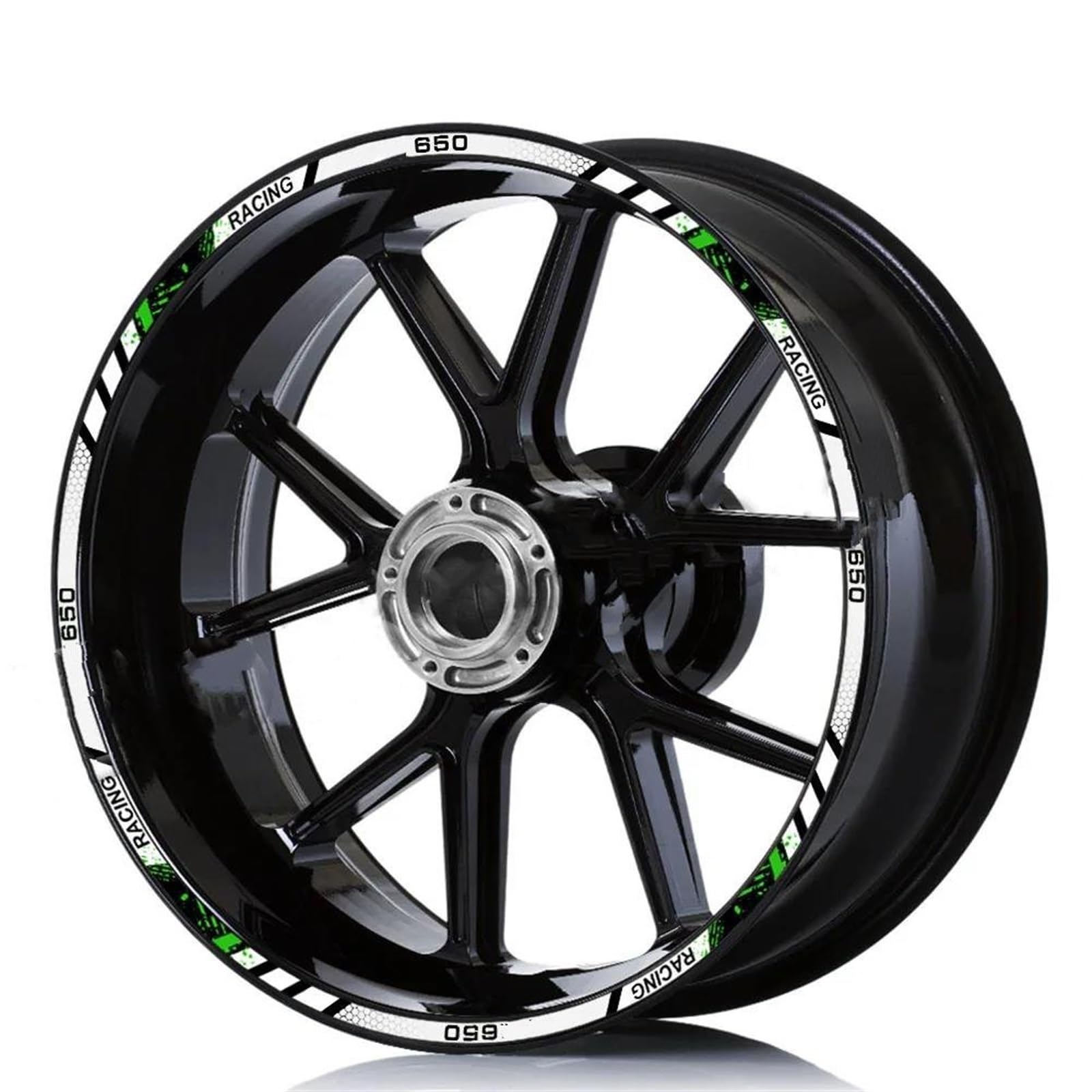 Stickers Motorcycle Wheel Stickers Night Reflective Decorative Rim for Z650 Z 650(Style 3)