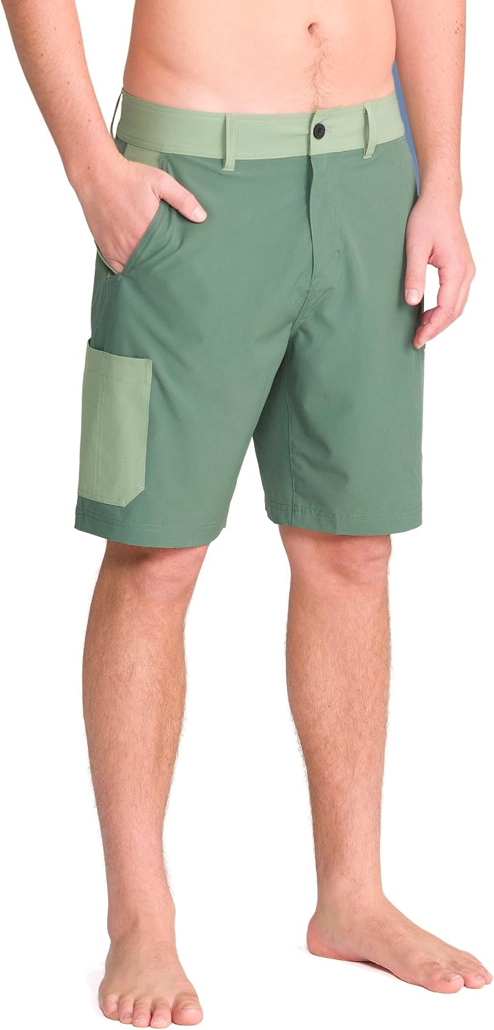 Dakine Men's Hybrid Cargo Shorts – 4-Way Stretch, UPF 50+ Sun Protection, Utility Swim & Walk Shorts