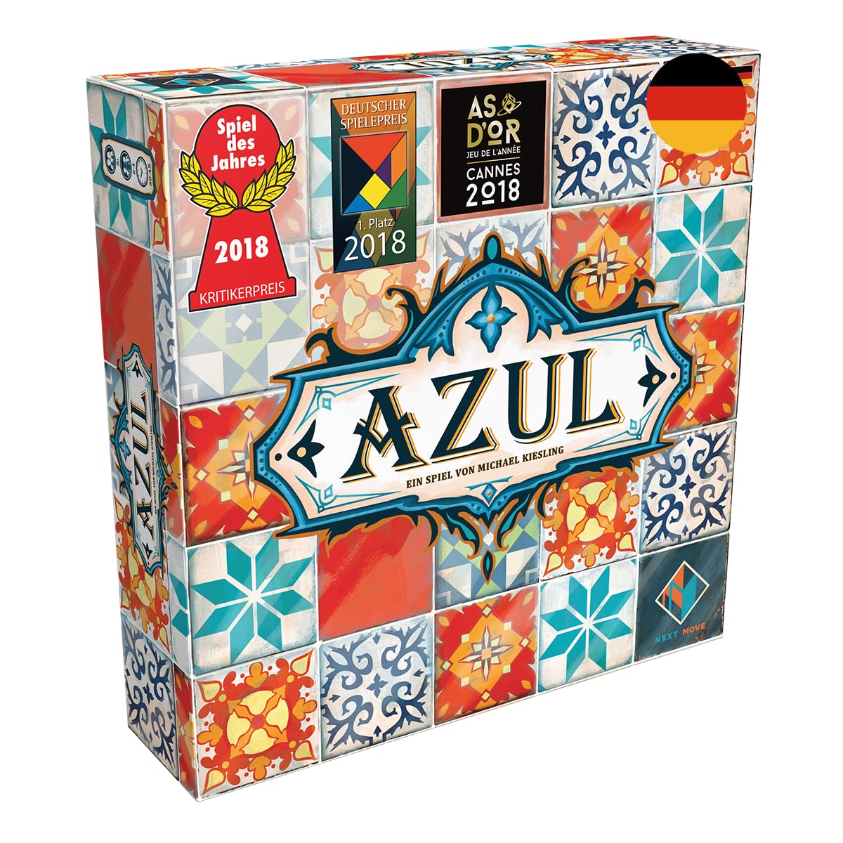 Next Move Games, UNbox Now, Azul, Grundspiel, Familienspiel, Spiel des Jahres 2018, 2-4 Spieler, Ab 8+ Jahren, 30-45 Minuten, Deutsch Grundspiel Azul