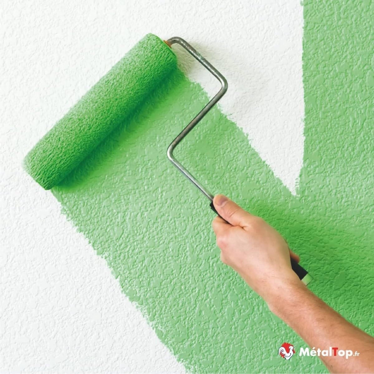Metaltop - Peinture Mur Interieur - Gris agate - RAL 7038-5 L - Lessivable, finition pro, application facile sur tous murs.