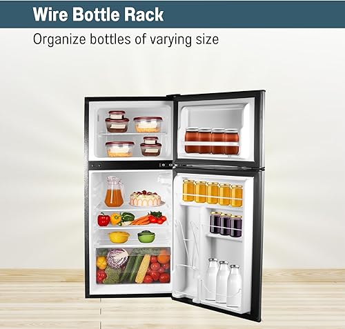 Miniatura 8 de Equator Advanced Appliances Conserv Refrigerador compacto de 2 puertas de 19 pulgadas de acero inoxidable 4.5cf puerta reversible 110V