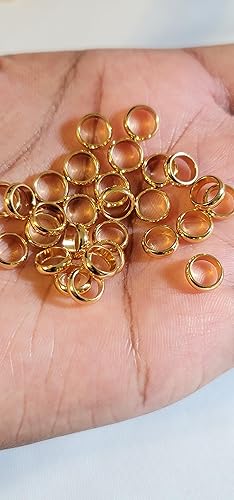 Miniatura 7 de Beaditwearitloveit 10 Stainless Steel Hair Beads for Loc Braids Twist and Natural Hair, Loc Beads, Dreadlock Hair Accessories, Loc Jewelry (5mm,