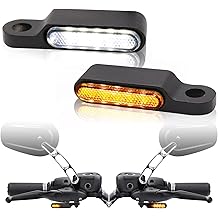 Rich Choices Handlebar LED Turn Signals Mini Motorcycle Blinkers Front Running Light Universal Compatible with Harley Sportster Dyna Honda Shadow Kawasaki Vulcan Yamaha V-Star Road Star