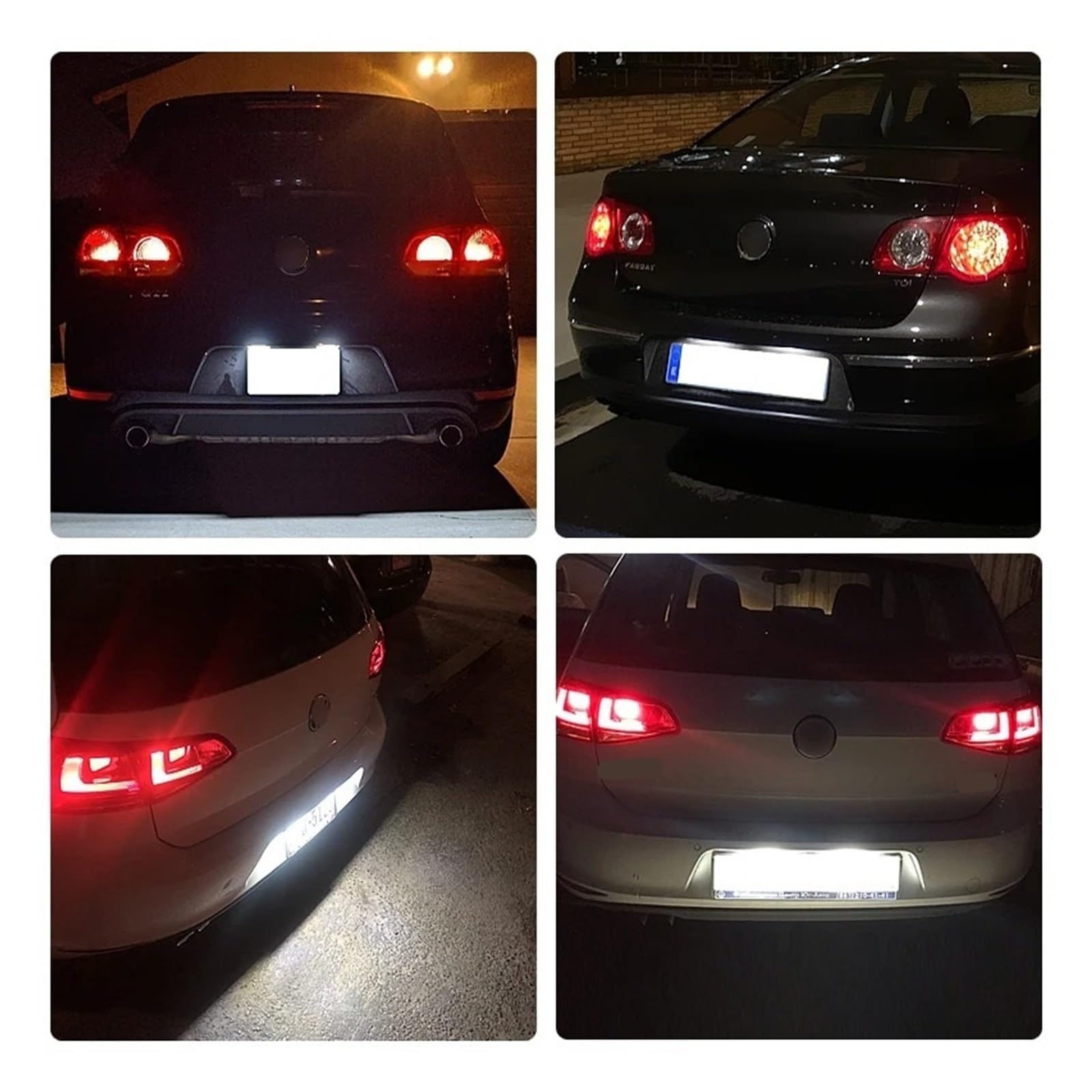 Conjunto Luz Matrícula Para Skoda Para Superb II 2009 2010 2011 2012 2013 OEM 1K8943021 2 Uds Luz LED De Matrícula