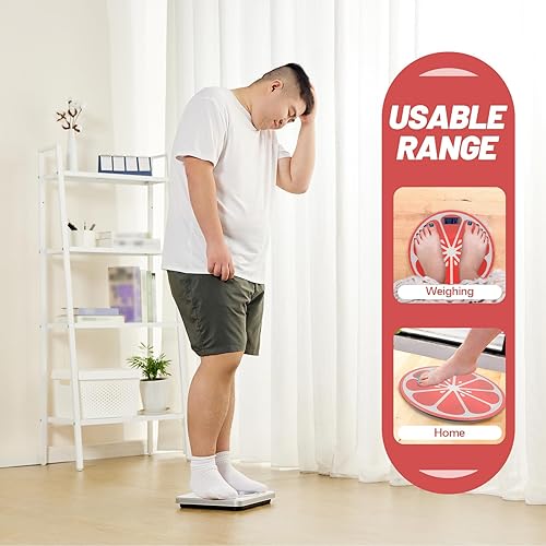 Miniatura 9 de Digital Weight Scale for Human with Tempered Surface Small Cartoon Design Accurate Quick Readings Auto Shut-Off Material for Fitness and Health Use