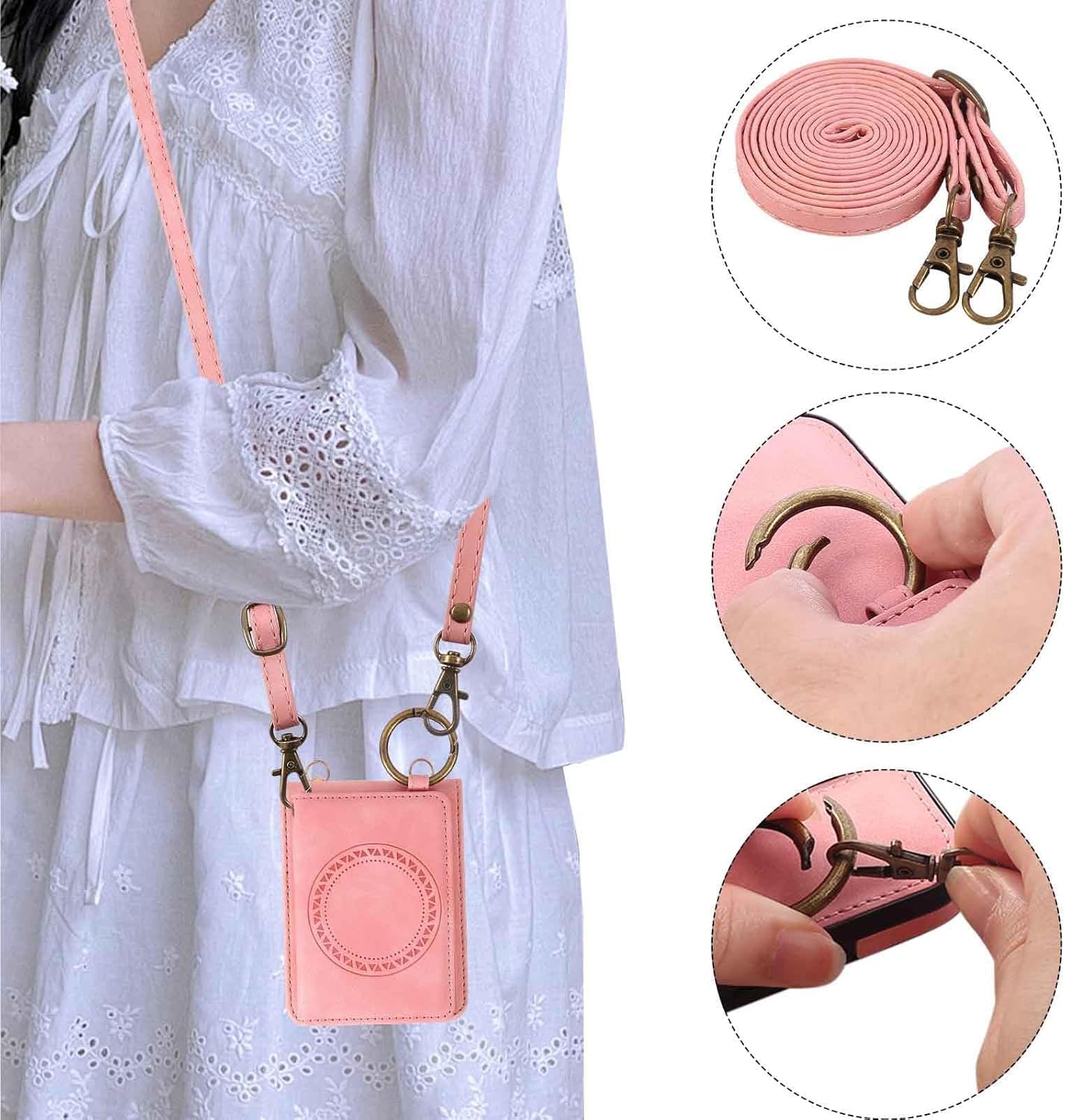 For Samsung Galaxy Z Flip 7用レザーケース、スタンド機能付き財布カバー、クロスボディショルダーストラップ、