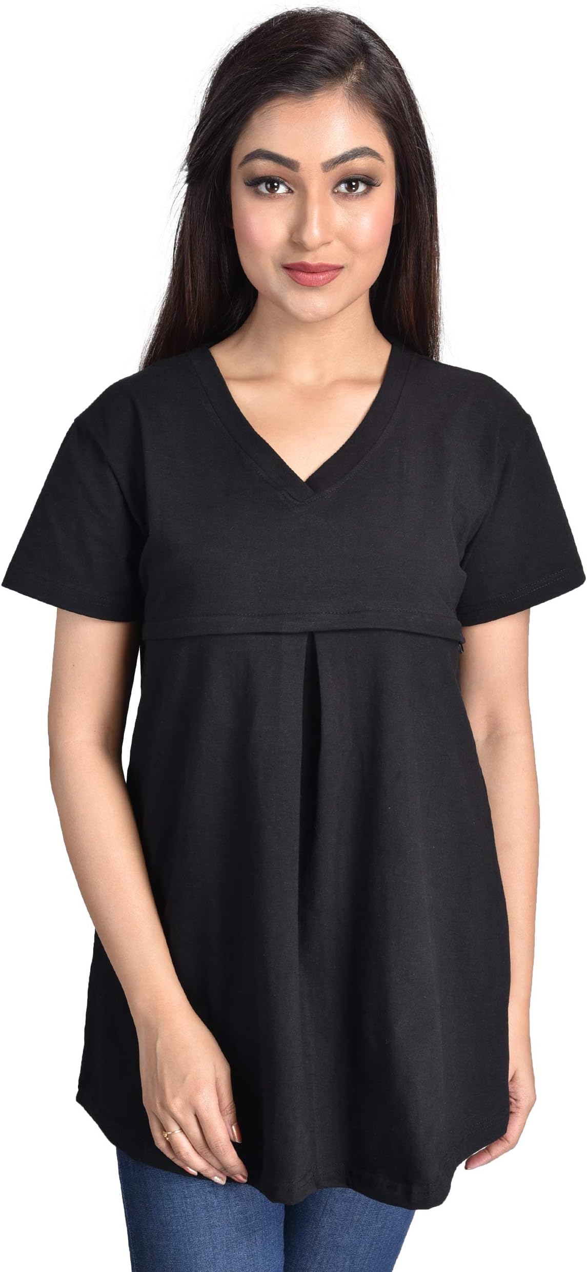 Mommy Cuddle Women's Nursing Tank Tops for Breastfeeding With Discreet Horizontal Zipper