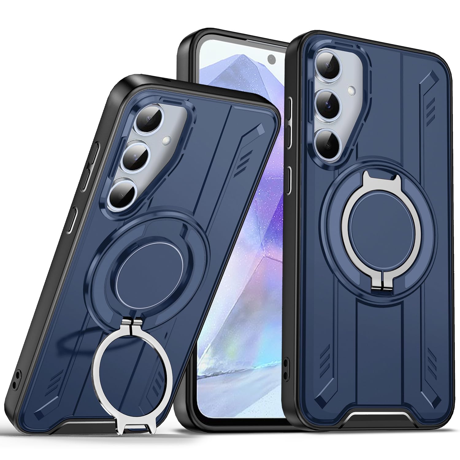 Coque Samsung Galaxy A35 A55 LS Bleu Coque de Protection Silicone - 8